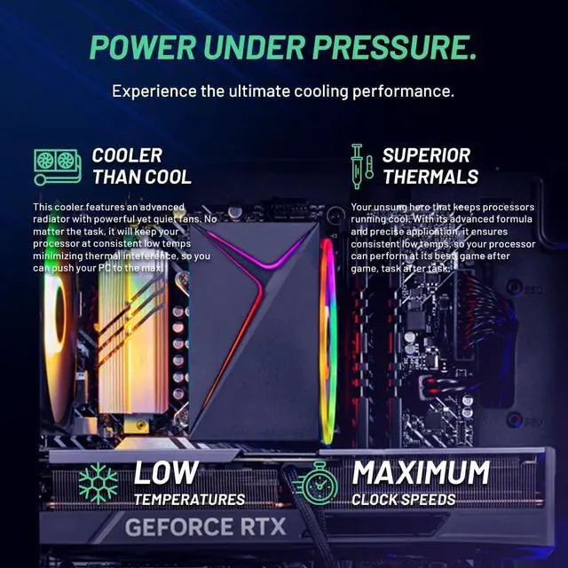 Alt view image 5 of 7 - Skytech Nebula Gaming PC Desktop, Intel i5 12400F 2.5 GHz (4.4GHz Turbo Boost), NVIDIA RTX 4070 12GB GDDR6, 1TB SSD, 16GB DDR4 RAM 3200, 650W GOLD PSU, Wi-Fi, Win 11 Home