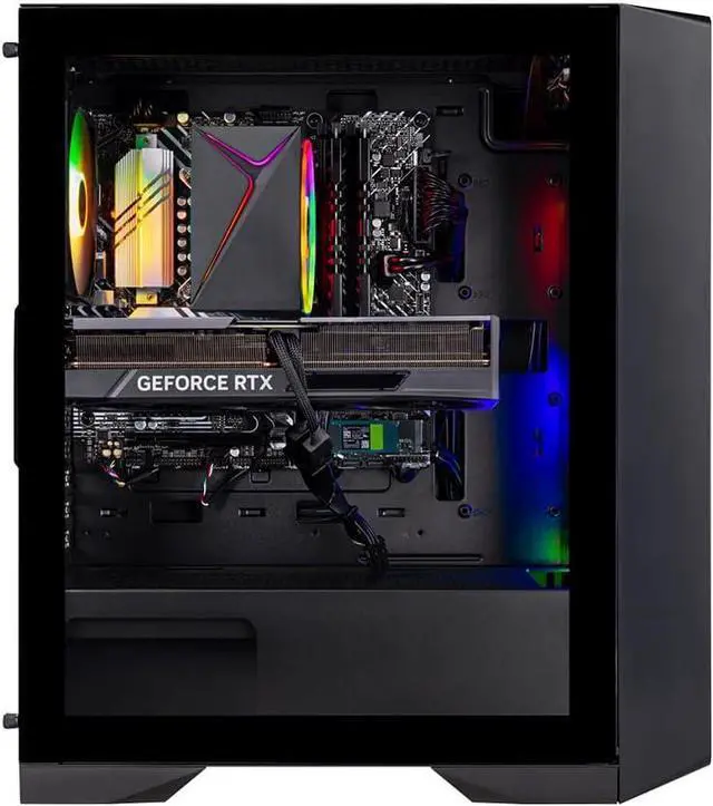 Alt view image 7 of 7 - Skytech Nebula Gaming PC Desktop, Intel i5 12400F 2.5 GHz (4.4GHz Turbo Boost), NVIDIA RTX 4070 12GB GDDR6, 1TB SSD, 16GB DDR4 RAM 3200, 650W GOLD PSU, Wi-Fi, Win 11 Home