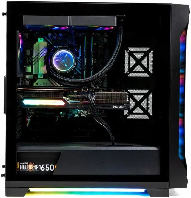 Alt view image 2 of 3 - Skytech  Maverick Gaming Desktop PC, Intel i5 13400F 2.5 GHz (4.6GHz Turbo Boost), Intel Arc A770 16G GDDR6, 1TB SSD, 16GB DDR4 RAM 3200, 650W GOLD PSU, 240mm ARGB AIO, Wi-Fi, Win 11 Home