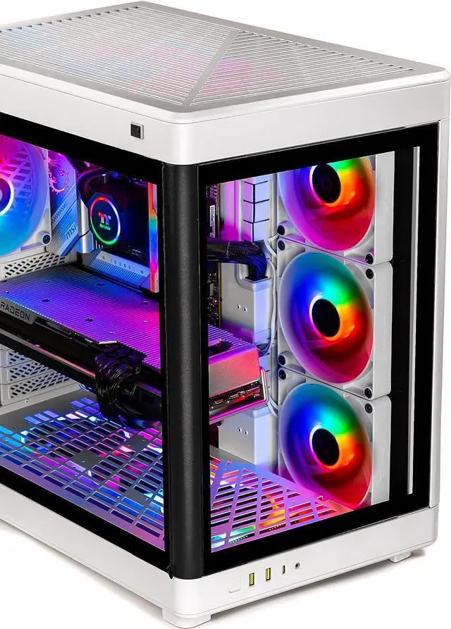 Alt view image 6 of 7 - Skytech Prism Gaming PC Desktop, Intel i7 14700K 3.4 GHz (5.5GHz Turbo Boost), NVIDIA RTX 4080 16GB GDDR6X, 2TB Gen4 SSD, 32GB DDR5 RAM 5200 RGB, 1000W GOLD ATX 3.0 PSU, 360mm ARGB AIO , Wi-Fi, Win 11