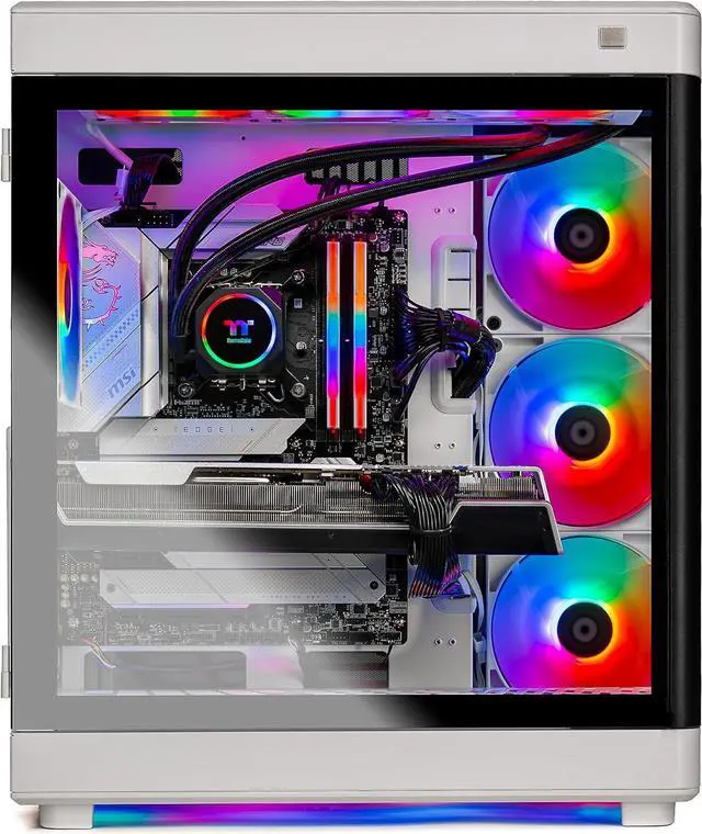 Alt view image 5 of 7 - Skytech Prism Gaming PC Desktop, Intel i7 14700K 3.4 GHz (5.5GHz Turbo Boost), NVIDIA RTX 4080 16GB GDDR6X, 2TB Gen4 SSD, 32GB DDR5 RAM 5200 RGB, 1000W GOLD ATX 3.0 PSU, 360mm ARGB AIO , Wi-Fi, Win 11