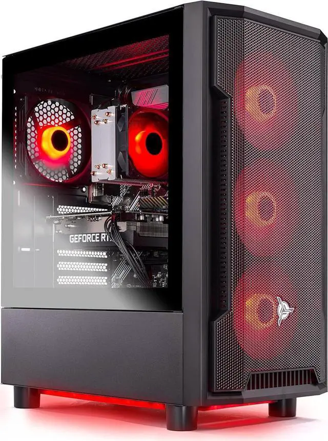 Alt view image 3 of 8 - Skytech Shadow Gaming PC Desktop, Ryzen 5 3600 3.6 GHz (4.2GHz Turbo Boost), NVIDIA GTX 1660 Super 6GB GDDR6, 500GB SSD, 16GB DDR4 RAM 3200, 650W GOLD PSU, Wi-Fi, Win 11 Home
