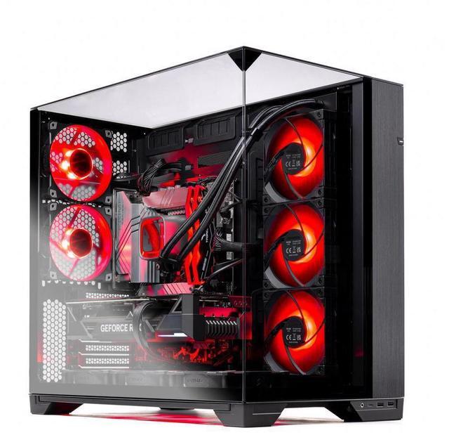Alt view image 6 of 7 - Skytech O11 Vision Gaming PC Desktop, Ryzen 7 7800X3D 4.2 GHz (5GHz Turbo), NVIDIA RTX 5070 Ti 16GB GDDR7, 1TB Gen4 SSD, 32GB DDR5 RAM 6000 RGB, 850W GOLD ATX 3.0 PSU, 360mm AIO , Wi-Fi, Win 11 Home