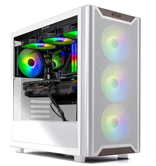 Alt view image 2 of 7 - Skytech Chronos Gaming PC Desktop, Ryzen 7 9800X3D 4.7 GHz (5.2 GHz Turbo), X670 Motherboard, NVIDIA RTX 5080 16GB GDDR7, 2TB SSD, 32GB DDR5 6000 RGB, 850W GOLD ATX 3.0, 360mm AIO , Wi-Fi, Win 11 Home