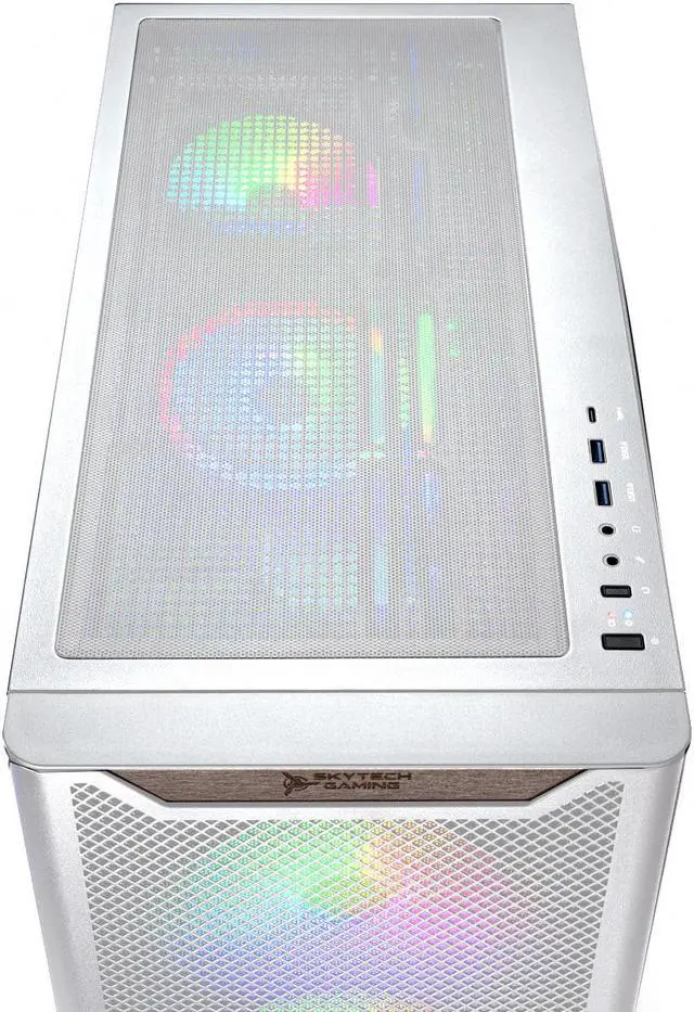 Alt view image 6 of 6 - Skytech Chronos Gaming PC Desktop, Ryzen 7 9700X 3.8 GHz (5.5GHz Turbo Boost), NVIDIA RTX 5070 12GB GDDR7, 1TB Gen4 SSD, 32GB DDR5 RAM 6000 RGB, 850W GOLD PSU, 360mm ARGB AIO , Wi-Fi, Win 11 Home