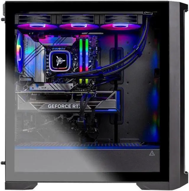 Alt view image 6 of 6 - Skytech Legacy Gaming PC Desktop, Ryzen 9 9950X3D 4.3 GHz (5.7GHz Turbo), X870 Motherboard,NVIDIA RTX 5090 32GB GDDR7, 64GB DDR5 6000 RGB,  1200W GOLD ATX 3.0, 2TB Gen 5,420mm AIO, Wi-Fi, Win 11 Home