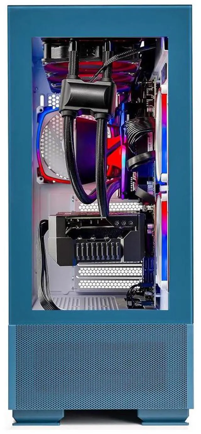 Alt view image 5 of 6 - Skytech Azure Gaming PC Desktop, Ryzen 7 7800X3D 4.2 GHz (5GHz Turbo ), NVIDIA RTX 4070 Ti 12GB GDDR6X, 1TB SSD, 32GB DDR5 5200 RGB, 750W GOLD PSU, 360mm  AIO , Wi-Fi, Win 11 Home