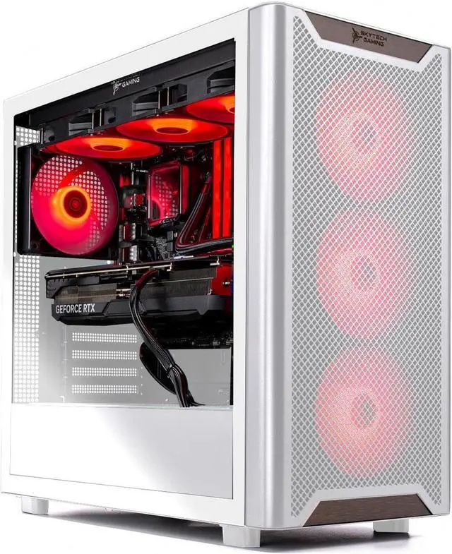 Alt view image 4 of 7 - Skytech O11 Vision Gaming PC Desktop, Intel i9 14900KF 3.2 GHz (5.6GHz Turbo), X670 Motherboard, NVIDIA RTX 5080 16GB, 2TB Gen4 NVMe SSD, 32GB DDR5 6000, 850W GOLD ATX 3, 360mm ARGB AIO, Wi-Fi, Win 11