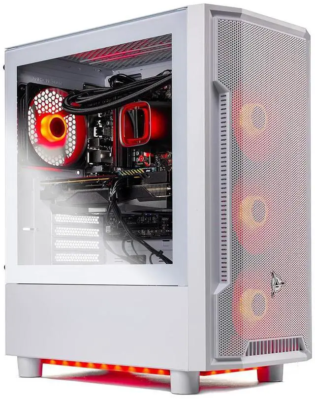 Alt view image 3 of 7 - Skytech Archangel Gaming PC Desktop, Ryzen 7 7700X 4.5 GHz (5.4GHz Turbo), AMD RX 7600 8GB , 1TB NVMe SSD, 32GB DDR5 RAM 5200 RGB, 600W GOLD PSU, 240mm ARGB AIO, Wi-Fi, Win 11