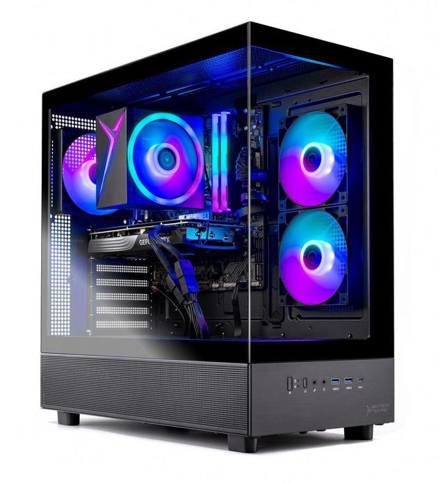 Skytech Azure Gaming PC Desktop, Ryzen 5 7600 3.8 GHz (5.1GHz Turbo), NVIDIA RTX 5070 12GB, 1TB Gen4 NVMe SSD, 16GB DDR5 RAM 6000, 850W GOLD PSU,