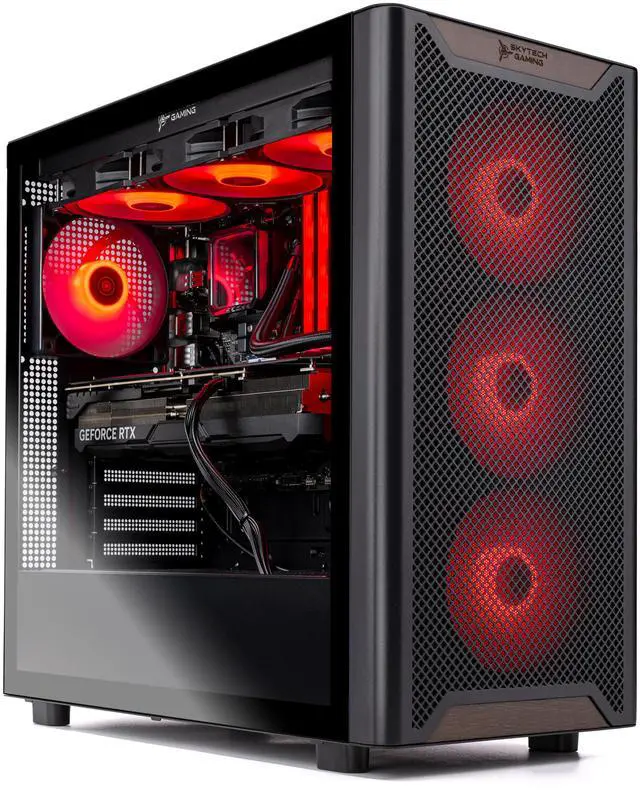 Alt view image 3 of 7 - Skytech Chronos Gaming PC Desktop, Ryzen 9 9900X 4.4 GHz (5.6GHz Turbo), NVIDIA RTX 5070 12GB, 2TB Gen4 NVMe SSD, 32GB DDR5 RAM 6000 RGB, 850W GOLD PSU, 360mm ARGB AIO , Wi-Fi, Win 11