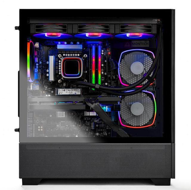 Alt view image 6 of 7 - Skytech Azure Gaming PC Desktop, Ryzen 7 7800X3D 4.2 GHz (5GHz Turbo), NVIDIA RTX 5070 12GB GDDR7, 2TB Gen4 NVMe SSD, 32GB DDR5 RAM RGB, 750W GOLD PSU, 360mm ARGB AIO , Wi-Fi, Win 11