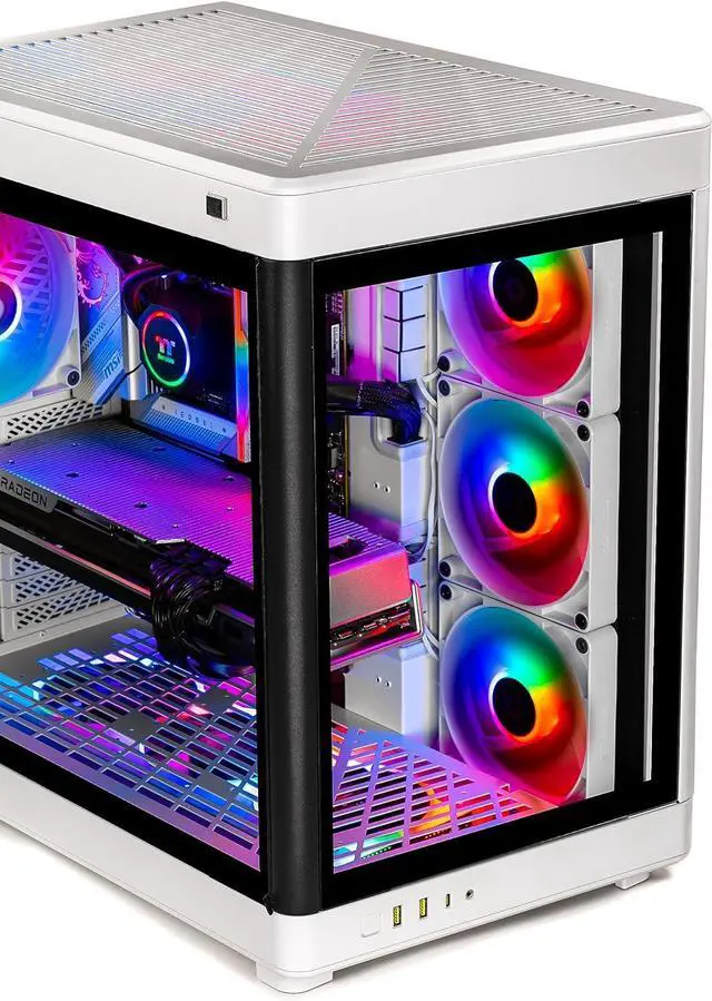 Alt view image 7 of 7 - Skytech Prism Gaming PC Desktop, Ryzen 7 7800X3D 4.2 GHz (5GHz Turbo), NVIDIA RTX 5080 16GB GDDR7, 2TB Gen4 NVMe SSD, 32GB DDR5 RAM 5600 RGB, 850W GOLD ATX 3 PSU, 360mm ARGB AIO , Wi-Fi, Win 11