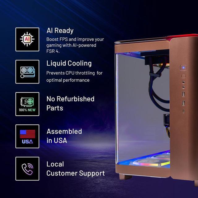 Alt view image 2 of 6 - Skytech Gaming King 95 Desktop PC, Ryzen 7 7800X3D 4.2 GHz (5GHz Turbo), AMD RX 9070 XT 16GB, 2TB Gen4 NVMe SSD, 32GB DDR5 RAM RGB, 850W GOLD PSU, 360mm ARGB AIO , Wi-Fi, Win 11