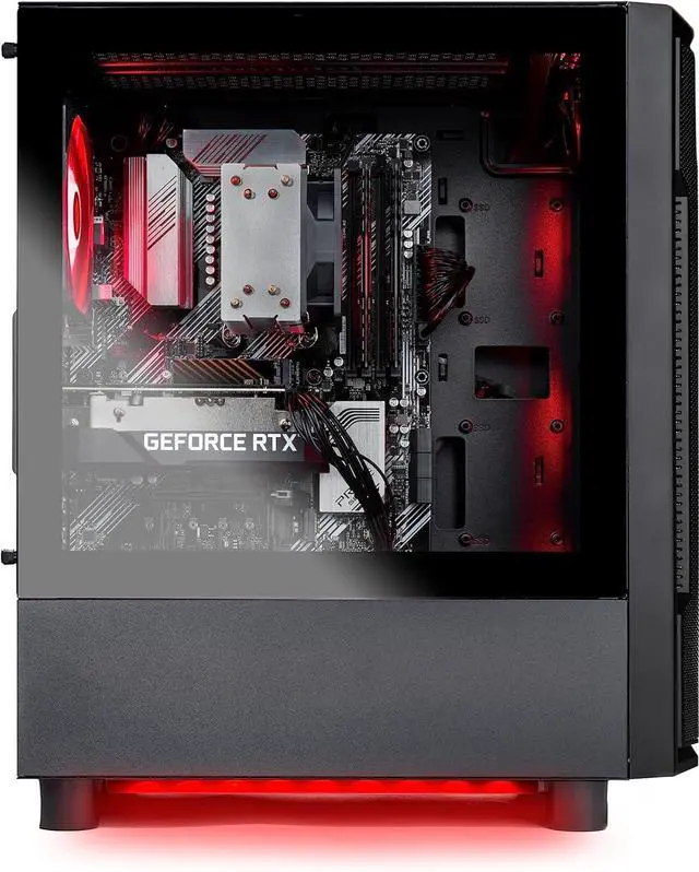Alt view image 5 of 7 - Skytech Shadow Gaming PC Desktop, Ryzen 7 5700 3.7 GHz (4.6GHz Turbo), NVIDIA RTX 5060 Ti 16GB GDDR7, 1TB Gen4 NVMe SSD, 32GB DDR4 RAM 3200, 650W GOLD PSU, Wi-Fi, Win 11