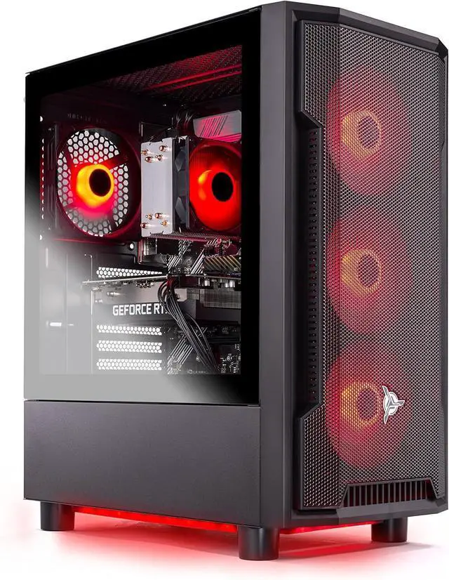 Alt view image 4 of 8 - Skytech Gaming Shadow Desktop PC, Ryzen 7 7700 3.8 GHz (5.3GHz Turbo), NVIDIA RTX 5060 Ti 16GB, 2TB Gen4 NVMe SSD, 32GB DDR5 RAM RGB, 650W GOLD PSU, Wi-Fi, Win 11