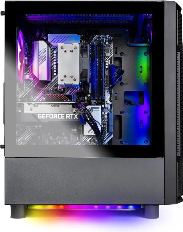 Alt view image 3 of 8 - Skytech Gaming Shadow Desktop PC, Ryzen 7 7700 3.8 GHz (5.3GHz Turbo), NVIDIA RTX 5060 Ti 16GB, 2TB Gen4 NVMe SSD, 32GB DDR5 RAM RGB, 650W GOLD PSU, Wi-Fi, Win 11