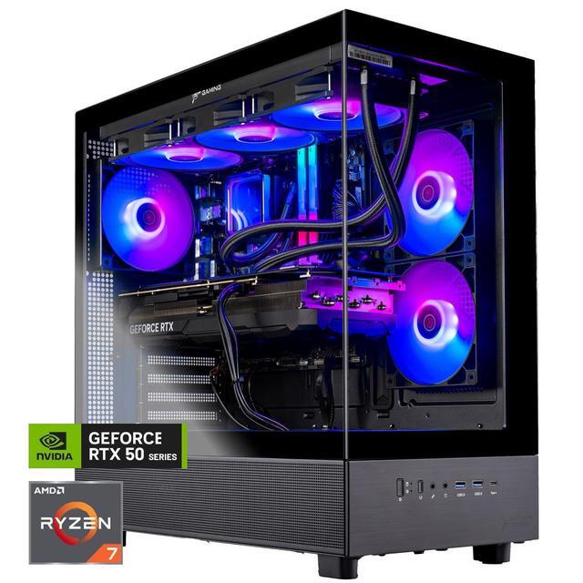 Skytech Azure Gaming PC Desktop, Ryzen 7 9700X 3.8 GHz (5.5GHz Turbo), NVIDIA RTX 5060 Ti 16GB GDDR7, 2TB Gen4 NVMe SSD, 32GB DDR5 RAM RGB, 850W GOLD