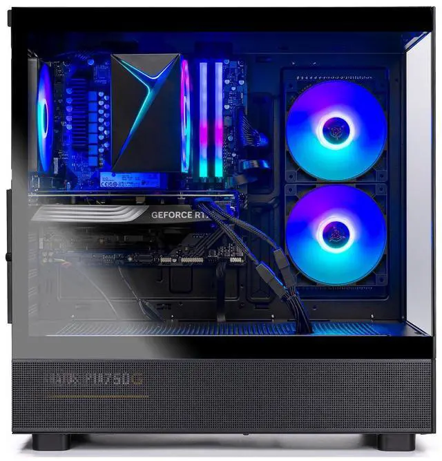 Alt view image 3 of 4 - Skytech Azure Gaming PC Desktop, Ryzen 7 7700 3.8 GHz (5.3GHz Turbo), AMD RX 9070 XT 16GB, 1TB Gen4 NVMe SSD, 32GB DDR5 RAM 5200 RGB, 850W GOLD ATX 3 PSU, Wi-Fi, Win 11