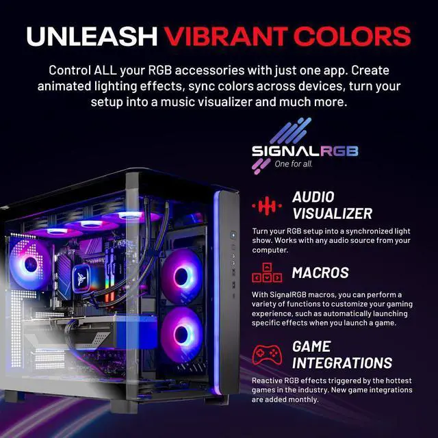 Alt view image 6 of 7 - Skytech King 95 Gaming PC Desktop, Intel i7 14700K 3.4 GHz (5.5GHz Turbo), Z790 Motherboard, NVIDIA RTX 5070 Ti 16GB, 2TB Gen4 NVMe SSD, 32GB DDR5 6000, 850W GOLD PSU, 360mm AIO , Wi-Fi, Win 11