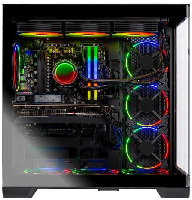 Alt view image 4 of 6 - Skytech Prism 4 Gaming PC Desktop, Intel i9 14900K 3.2 GHz (5.7GHz Turbo),Z790 Motherboard ,NVIDIA RTX 5090 32GB, 2TB Gen4 NVMe SSD, 64GB DDR5 6000 RGB, 1200W GOLD ATX 3, 360mm AIO , Wi-Fi, Win 11
