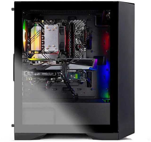 Alt view image 2 of 7 - Skytech Nebula Gaming PC Desktop, Ryzen 7 5700 3.7 GHz (4.6GHz Turbo), NVIDIA RTX 5060 8GB, 1TB NVMe SSD, 16GB DDR4 RAM 3200, 650W GOLD PSU, Wi-Fi, Win 11