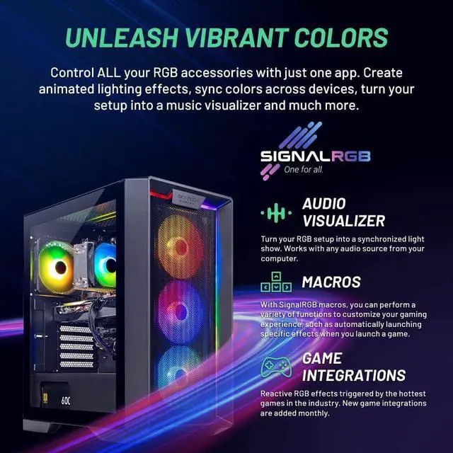 Alt view image 4 of 7 - Skytech Nebula Gaming PC Desktop, Ryzen 7 5700 3.7 GHz (4.6GHz Turbo), NVIDIA RTX 5060 8GB, 1TB NVMe SSD, 16GB DDR4 RAM 3200, 650W GOLD PSU, Wi-Fi, Win 11