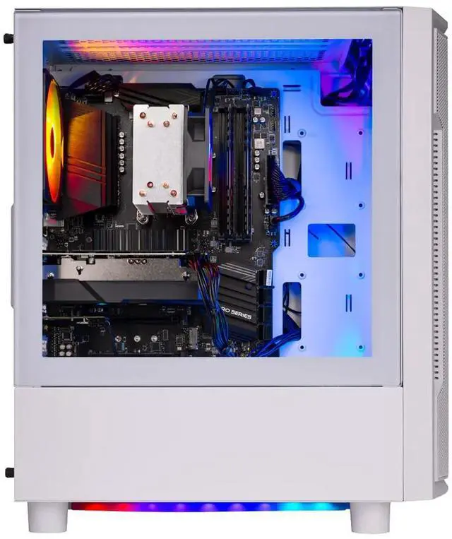 Alt view image 3 of 7 - Skytech Archangel Gaming PC Desktop, Ryzen 5 7600 3.8 GHz (5.1GHz Turbo), NVIDIA RTX 5060 8GB, 1TB NVMe SSD, 32GB DDR5 RAM 6000 RGB, 650W GOLD PSU, Wi-Fi, Win 11