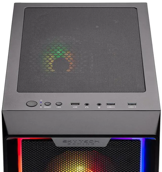 Alt view image 7 of 7 - Skytech Nebula Gaming PC Desktop, Ryzen 5 7600 3.8 GHz (5.1GHz Turbo), NVIDIA RTX 5060 8GB, 1TB NVMe SSD, 32GB DDR5 RAM 5200 RGB, 650W GOLD PSU, Wi-Fi, Win 11