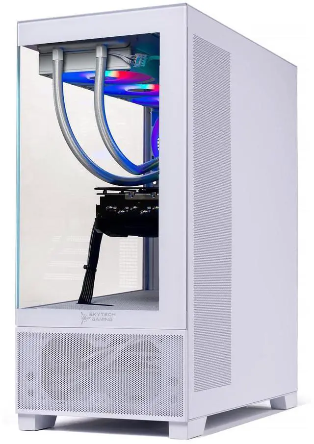 Alt view image 7 of 7 - Skytech Azure Gaming PC Desktop, Intel i7 14700F 2.1 GHz (5.3GHz Turbo), NVIDIA RTX 5070 12GB GDDR7, 1TB Gen4 NVMe SSD, 32GB DDR5 RAM 5600 RGB, 850W GOLD ATX 3 PSU, 360mm ARGB AIO , Wi-Fi, Win 11