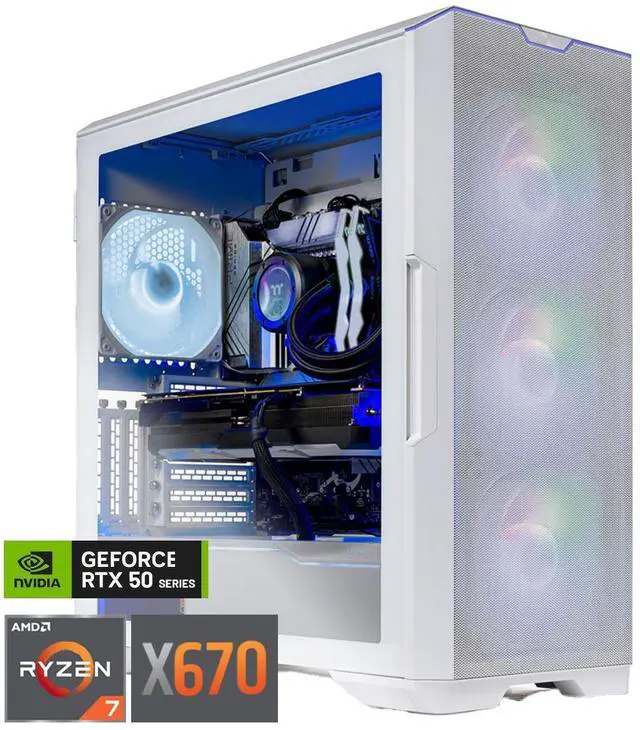 Skytech Eclipse Gaming PC Desktop, Ryzen 7 7800X3D 4.2 GHz, AMD RX