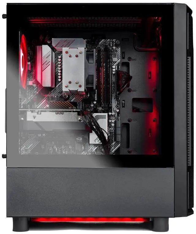Alt view image 5 of 7 - Skytech Shadow Gaming PC Desktop, Ryzen 7 7700 3.8 GHz (5.3GHz Turbo), AMD RX 9060 XT 16GB, 1TB Gen4 NVMe SSD, 32GB DDR5 RAM 5200 RGB, 650W GOLD PSU, Wi-Fi, Win 11