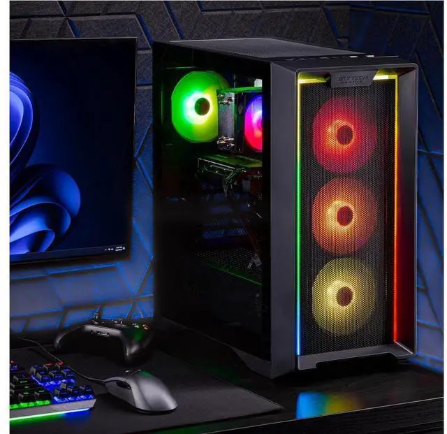Alt view image 7 of 7 - Skytech Gaming Nebula Desktop PC, Intel i5 13400F 2.5 GHz (4.6GHz Turbo), NVIDIA RTX 5060 Ti 8GB, 1TB NVMe SSD, 16GB DDR5 RAM 6000, 650W GOLD PSU, Wi-Fi, Win 11