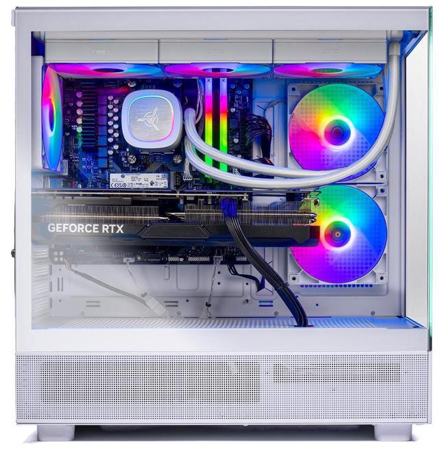 Alt view image 5 of 7 - Skytech Azure 3 Gaming PC Desktop, Ryzen 7 9800X3D 4.7 GHz (5.2 GHz Turbo), NVIDIA RTX 5070 12GB, 2TB Gen4 NVMe SSD, 32GB DDR5 6000 RGB, 850W GOLD PSU, 360mm ARGB AIO , Wi-Fi, Win 11,Montech XR