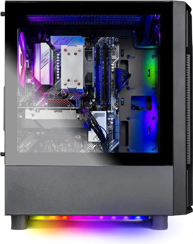 Alt view image 3 of 7 - Skytech Shadow Gaming PC Desktop, Ryzen 5 9600X 3.9 Ghz (5.4GHz Turbo), AMD RX 7600 8GB , 1TB NVMe SSD, 16GB DDR5 RAM 5200, 650W GOLD PSU, Wi-Fi, Win 11