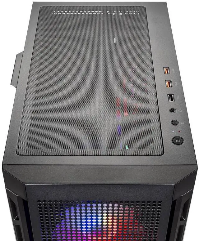 Alt view image 6 of 6 - Skytech Blaze4 Mini Gaming PC Desktop, Ryzen 7 7700 3.8 GHz (5.3GHz Turbo), AMD RX 9060 XT 16GB, 1TB Gen4 NVMe SSD, 32GB DDR5 RAM 6000 RGB, 650W GOLD PSU, Wi-Fi, Win 11