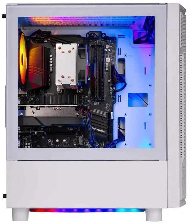 Alt view image 3 of 7 - Skytech Archangel Gaming PC Desktop, Ryzen 7 7700 3.8 GHz (5.3GHz Turbo), AMD RX 9070 XT 16GB, 1TB NVMe SSD, 32GB DDR5 RAM 6000 RGB, 850W GOLD PSU, Wi-Fi, Win 11