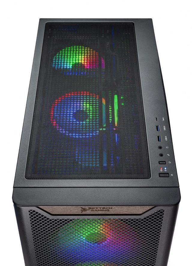 Alt view image 7 of 7 - Skytech Chronos Gaming PC Desktop, Intel i7 14700F 2.1 GHz (5.3GHz Turbo), NVIDIA RTX 5060 8GB, 1TB NVMe SSD, 32GB DDR5 RAM 5200 RGB, 850W GOLD ATX 3 PSU, 360mm ARGB AIO , Wi-Fi, Win 11