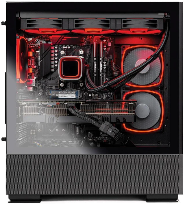 Alt view image 5 of 7 - Skytech Azure Gaming PC Desktop, Ryzen 7 7800X3D 4.2 GHz (5GHz Turbo), NVIDIA RTX 4070 Ti Super 16GB GDDR6X, 1TB Gen4 SSD, 32GB DDR5 RAM 5600 RGB, 850W GOLD ATX 3.0 PSU, 360mm ARGB AIO , Wi-Fi, Win 11