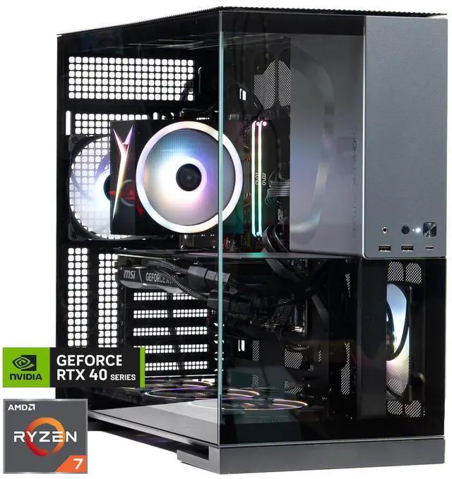 新品Ryzen77800X3DRTX4070TISUPER32GBHDD8TB CyberPowerPC Gamer Supreme Prebuilt Gaming Desktop - AMD