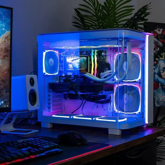 Alt view image 3 of 7 - Skytech X TryX King 95 Desktop PC, Ryzen 7 9800X3D 4.7 GHz (5.2 GHz Turbo), TryX Panorama 360mm ARGB AIO,NVIDIA RTX 5080 16GB, 2TB Gen4 NVMe SSD, 32GB DDR5 6000 RGB, 850W GOLD ATX 3 PSU, Wi-Fi, Win 11