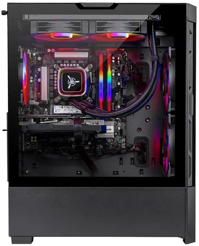 Alt view image 4 of 6 - Skytech Gaming Blaze4 Mini Desktop PC, Ryzen 7 7800X3D 4.2 GHz (5GHz Turbo), AMD RX 9060 XT 16GB, 1TB Gen4 NVMe SSD, 32GB DDR5 RAM RGB, 850W GOLD PSU, 360mm ARGB AIO , Wi-Fi, Win 11
