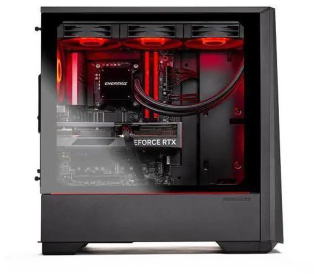 Alt view image 4 of 6 - Skytech Gaming Eclipse Lite Desktop PC, Ryzen 7 7800X3D 4.2 GHz (5GHz), NVIDIA RTX 5060 Ti 16GB, 1TB Gen4 NVMe SSD, 32GB DDR5 RAM 5200 RGB, 650W GOLD PSU, 360mm ARGB AIO , Wi-Fi, Win 11