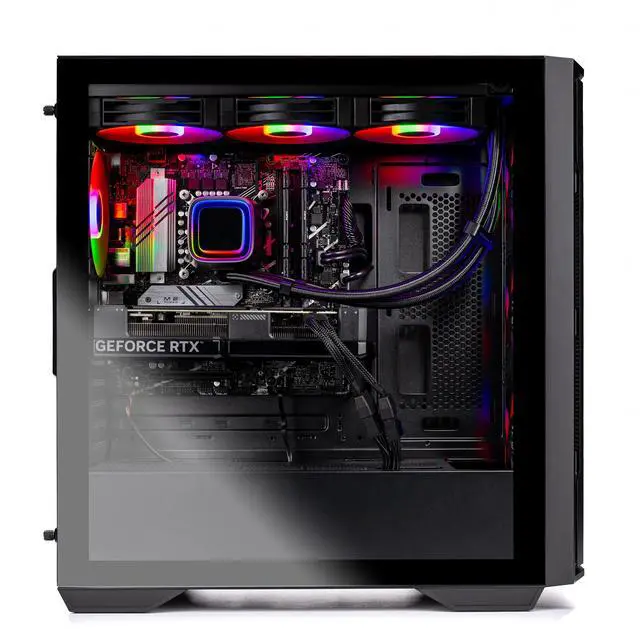 Alt view image 3 of 7 - Skytech Gaming Rampage Desktop PC, Ryzen 7 7800X3D 4.2 GHz (5GHz), NVIDIA RTX 5070 12GB, 2TB Gen4 NVMe SSD, 32GB DDR5 RAM 6000 RGB, 850W GOLD ATX 3 PSU, 360mm ARGB AIO , Wi-Fi, Win 11