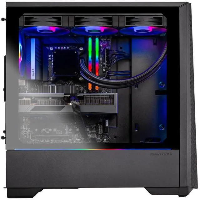 Alt view image 3 of 7 - Skytech Gaming Eclipse Lite Desktop PC, Ryzen 7 7800X3D 4.2 GHz (5GHz), AMD RX 9070XT 16GB, 2TB Gen4 NVMe SSD, 32GB DDR5 RAM 6000 RGB, 850W GOLD ATX 3 PSU, 360mm ARGB AIO, Wi-Fi, Win 11