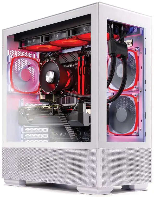 Alt view image 3 of 7 - Skytech Azure Gaming PC Desktop, Intel i7 14700F 2.1 GHz (5.3GHz Turbo), NVIDIA RTX 5070 12GB GDDR7, 2TB Gen4 NVMe SSD, 32GB DDR5 RAM 6000 RGB, 750W GOLD PSU, 360mm ARGB AIO , Wi-Fi, Win 11