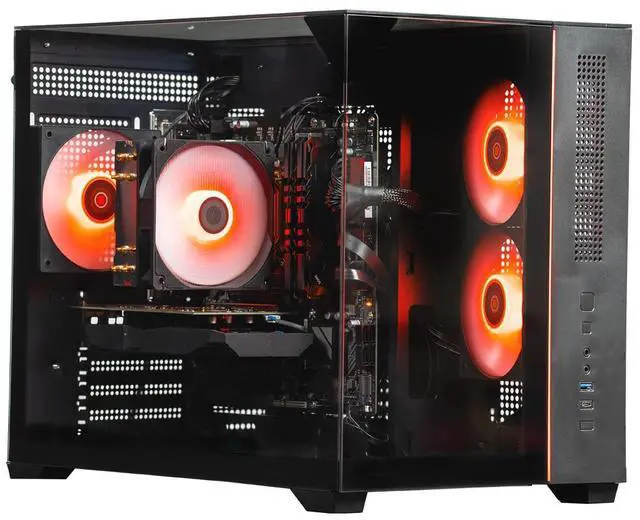 Alt view image 2 of 7 - Skytech Gaming Crystal Desktop PC, Ryzen 7 7700 3.8 GHz (5.3GHz Turbo), NVIDIA RTX 5060 Ti 16GB, 1TB NVMe SSD, 32GB DDR5 RAM 5200, 650W GOLD PSU, Wi-Fi, Win 11