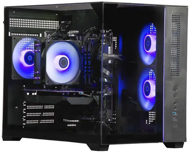 Alt view image 3 of 7 - Skytech Gaming Crystal Desktop PC, Ryzen 7 7700 3.8 GHz (5.3GHz Turbo), NVIDIA RTX 5060 Ti 16GB, 1TB NVMe SSD, 32GB DDR5 RAM 5200, 650W GOLD PSU, Wi-Fi, Win 11