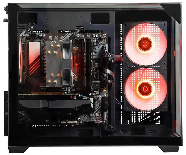 Alt view image 4 of 7 - Skytech Gaming Crystal Desktop PC, Ryzen 7 7700 3.8 GHz (5.3GHz Turbo), NVIDIA RTX 5060 Ti 16GB, 1TB NVMe SSD, 32GB DDR5 RAM 5200, 650W GOLD PSU, Wi-Fi, Win 11