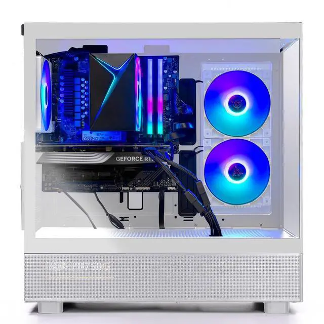 Alt view image 4 of 7 - Skytech Gaming Azure 3 Desktop PC, Ryzen 7 7700 3.8 GHz (5.3GHz), NVIDIA RTX 5060, 1TB Gen4 NVMe SSD, 32GB DDR5 RAM 6000 RGB, 650W GOLD PSU, Wi-Fi, Win 11